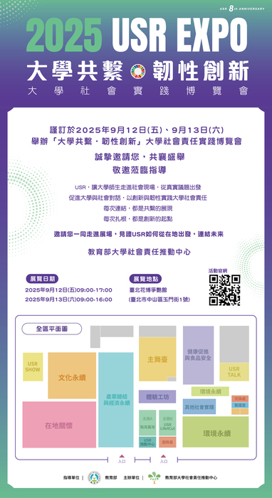 【轉知】114年大學社會責任實踐博覽會（2025 USR EXPO）圖片